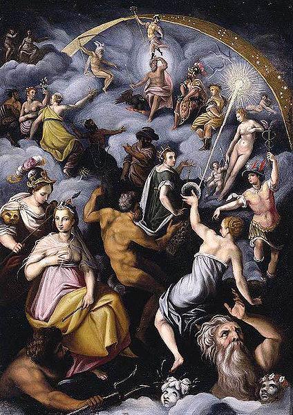 Jacopo Zucchi The Assembly of the Gods oil painting picture